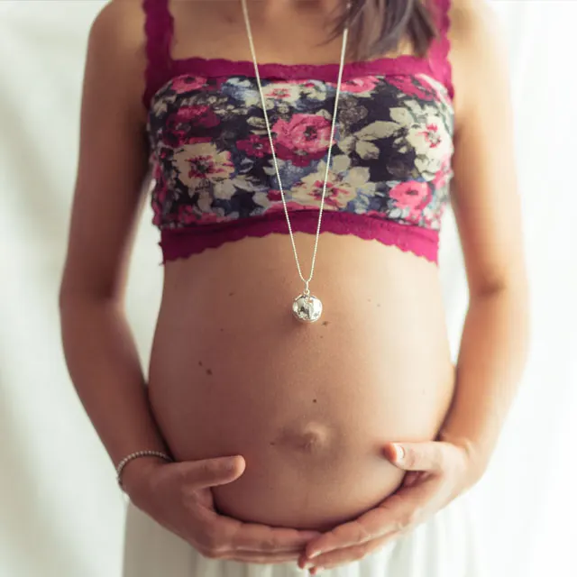 Pregnancy bell necklace
